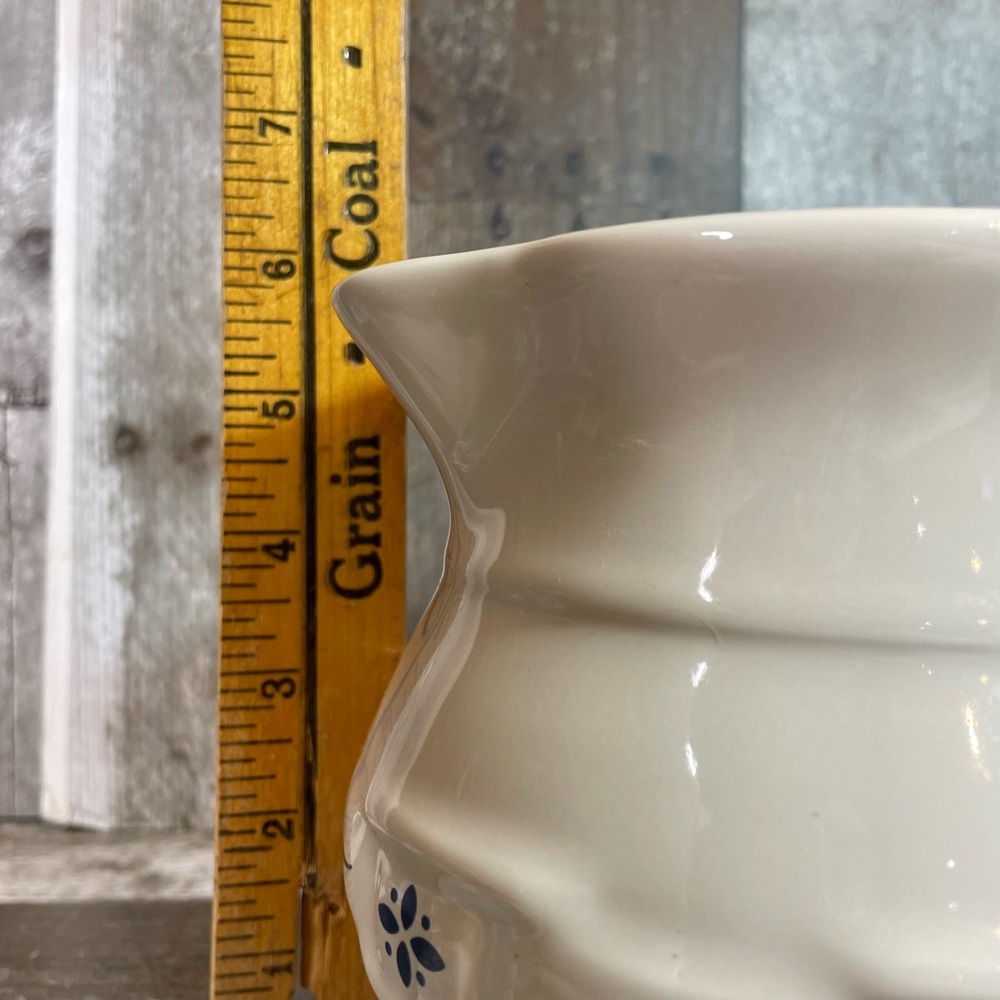 Longaberger Woven Tradition Classic Blue Pottery Small Pitcher East Liverpool OH - Picture 7 of 7